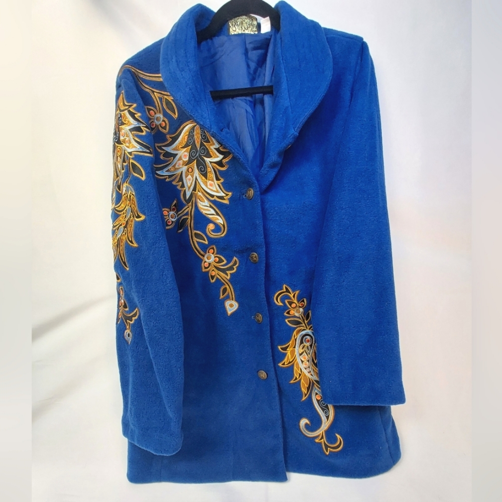 Bob MACKIE Wearable Art - Blue Lined JACKET
